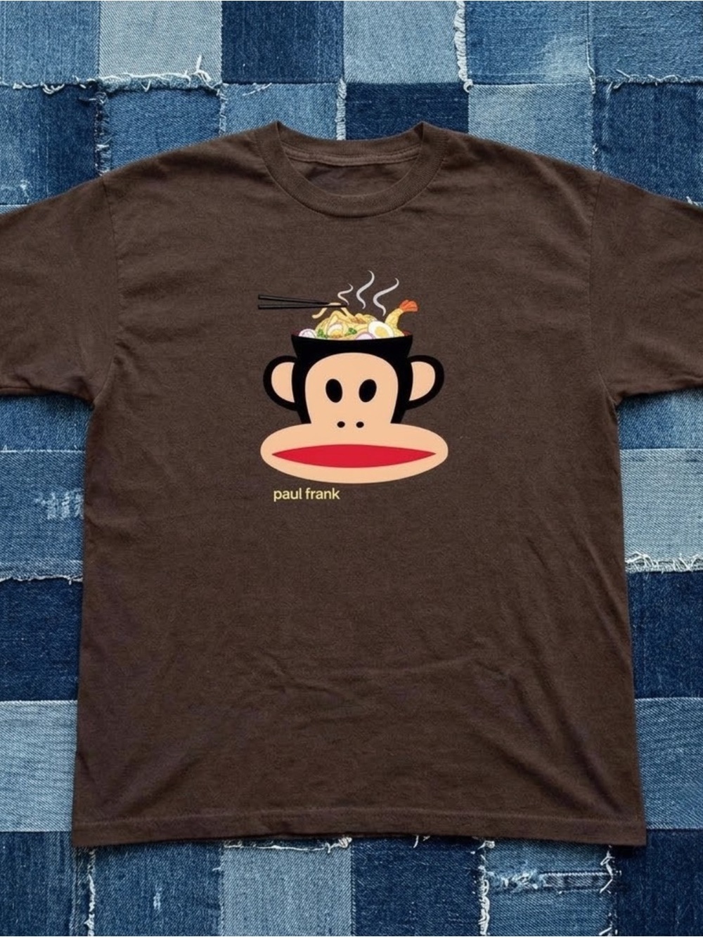 Gildan Brown Paul Frank Monkey Graphic Tee